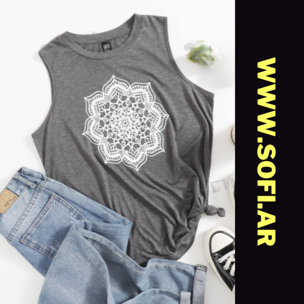 Musculosa Mandala GRIS