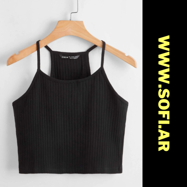 Musculosa tipo Morley Negra